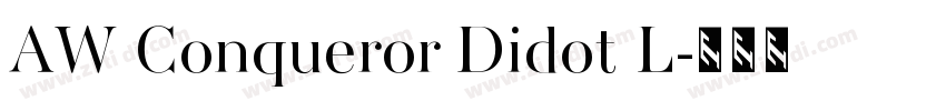 AW Conqueror Didot L字体转换